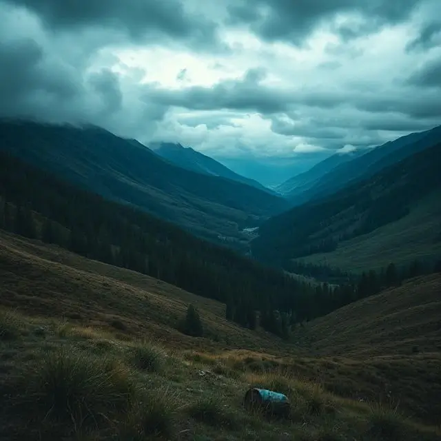 A dramatic landscape shot representing cinematic color grading.