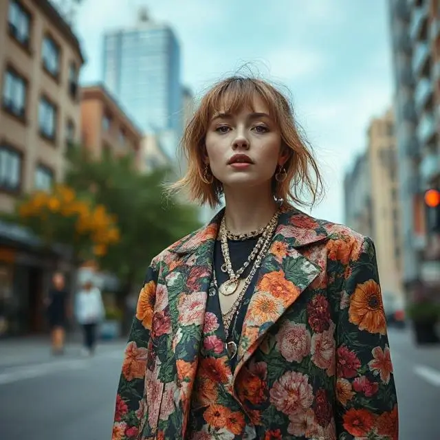 Fashion portrait 'Urban Bloom'